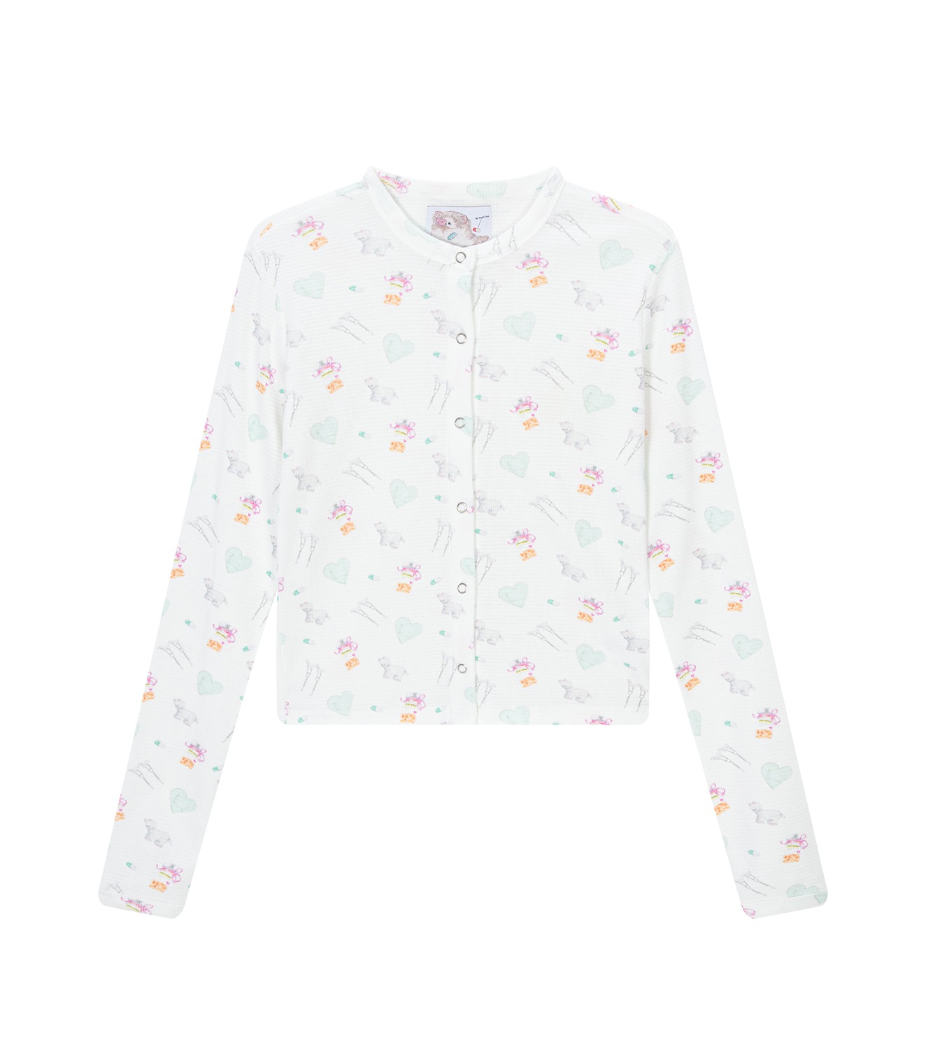(heart band) motka ambu band croffle cardigan 