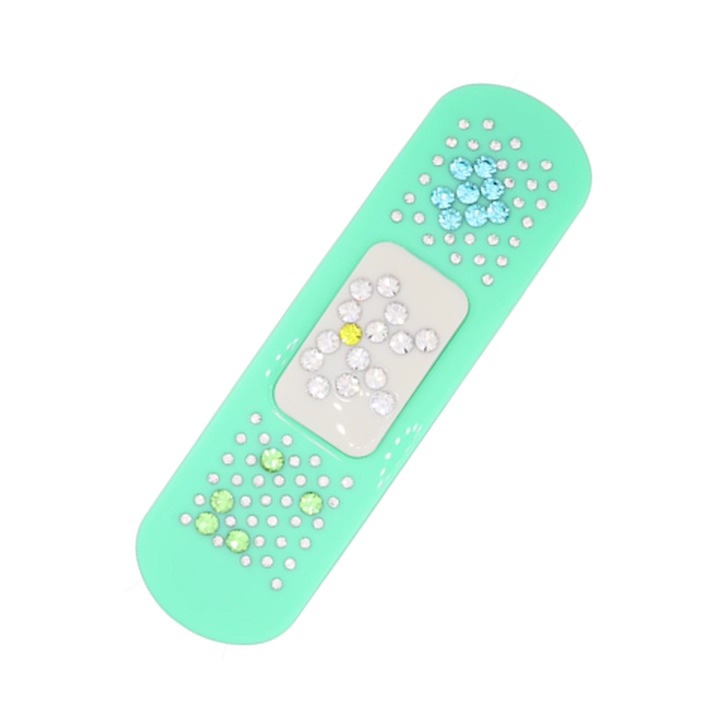 (mint) band aid hair clip