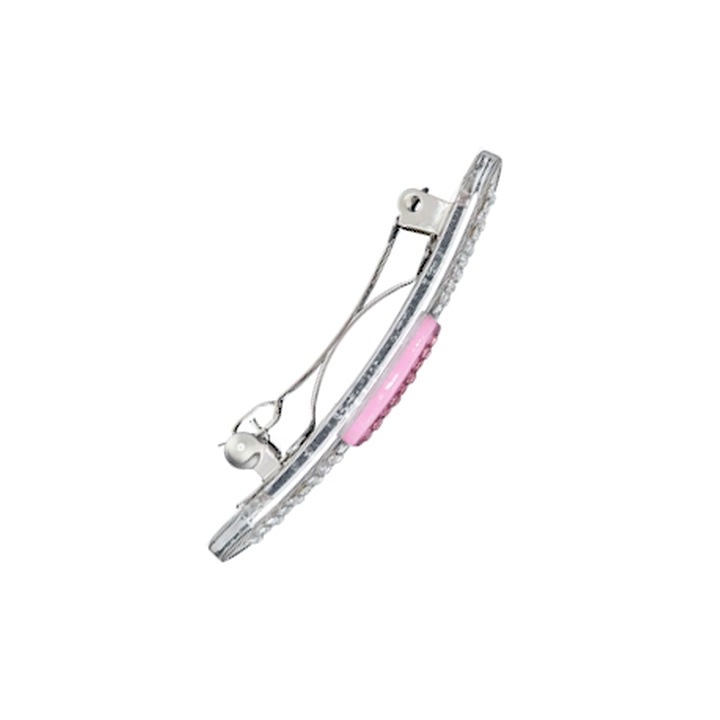 (clear pink) mini band aid hair clip 