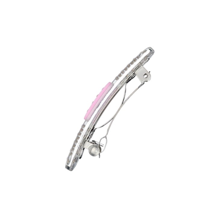 (clear pink) mini band aid hair clip 