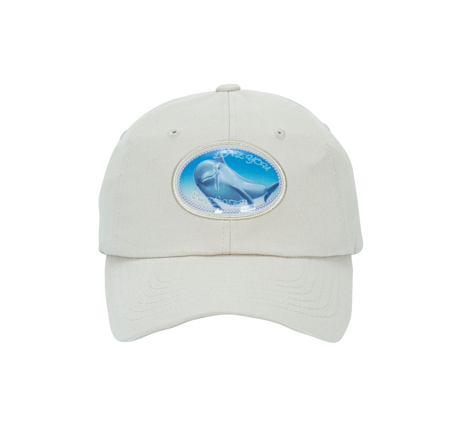 beige dolphin ball cap 