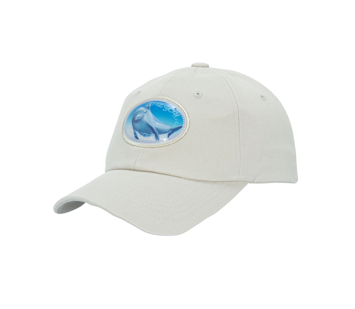 beige dolphin ball cap 