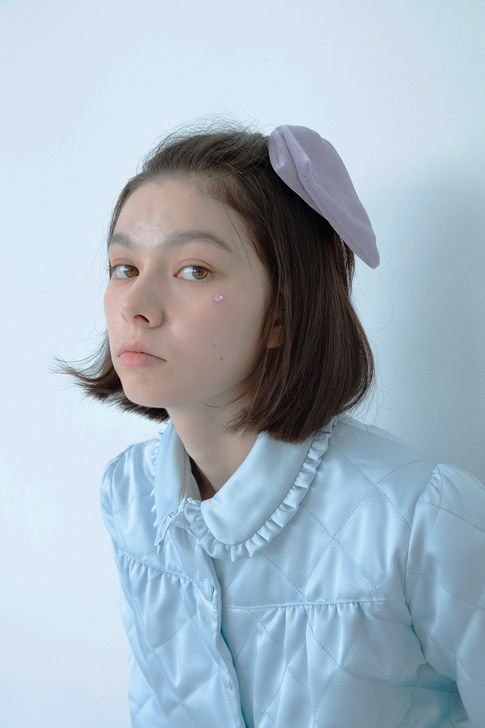 (rsp made) blue quilting bed jacket