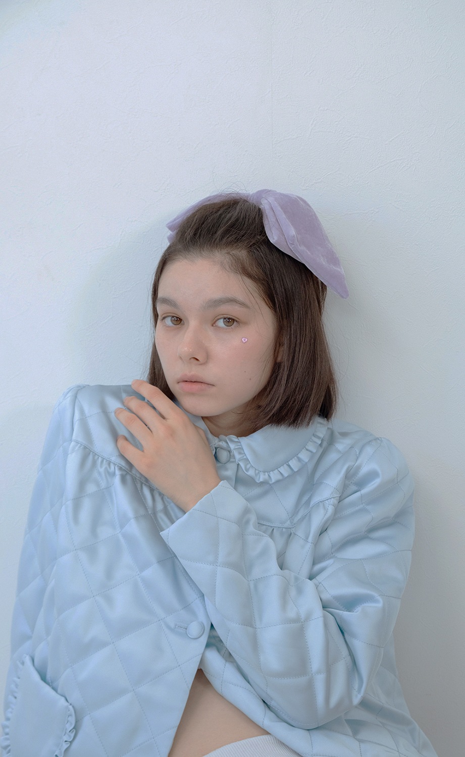 (rsp made) blue quilting bed jacket