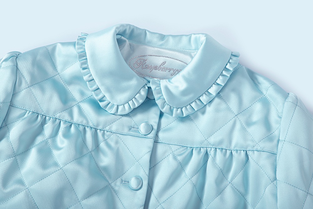 (rsp made) blue quilting bed jacket