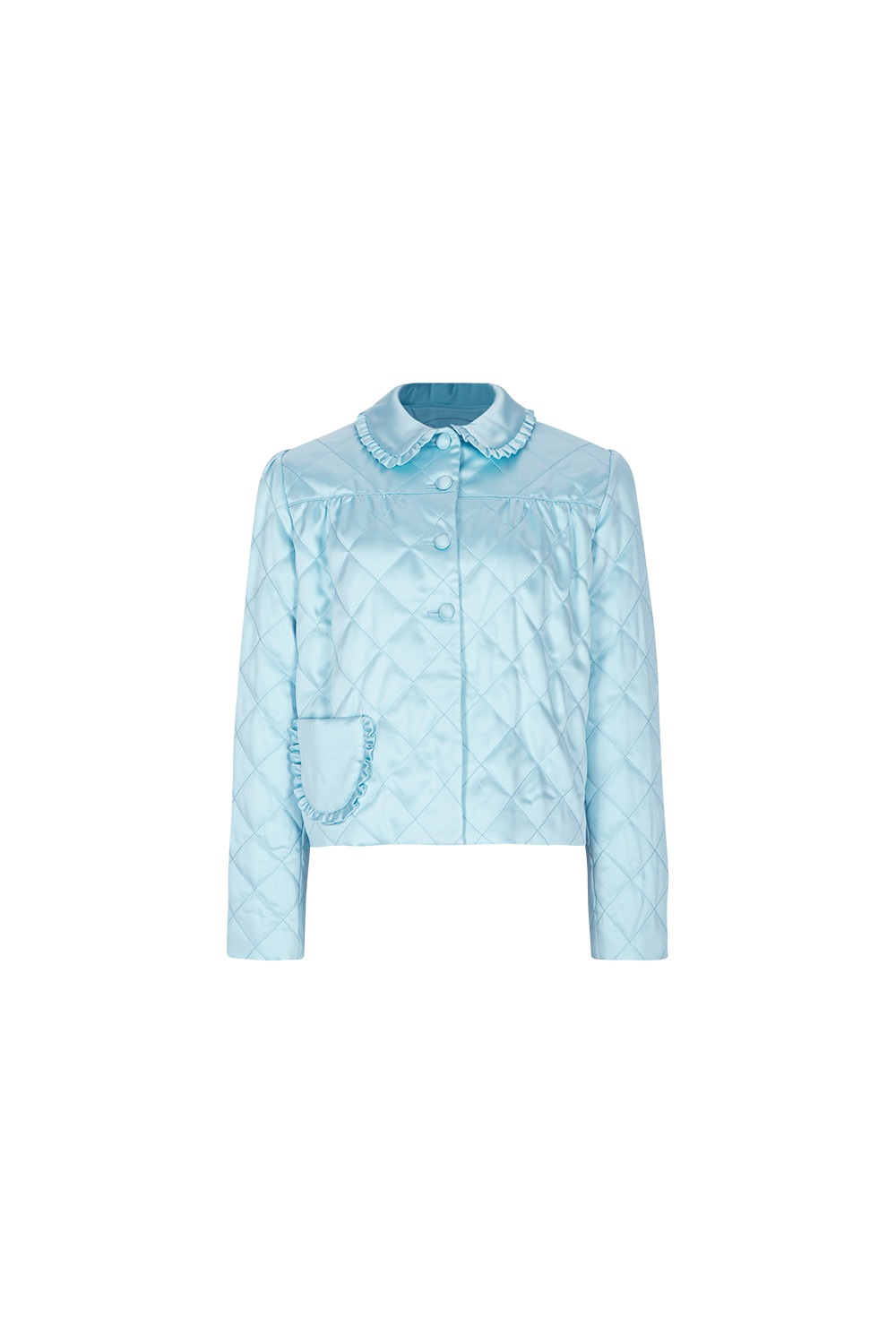 (rsp made) blue quilting bed jacket