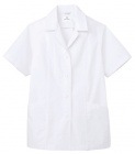 アルベチトセ　女子半袖衿付白衣　AB-6409|調理用白衣|食品白衣