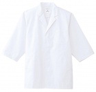 アルベチトセ　男子七分袖衿付白衣　AB-6507|調理用白衣|食品白衣