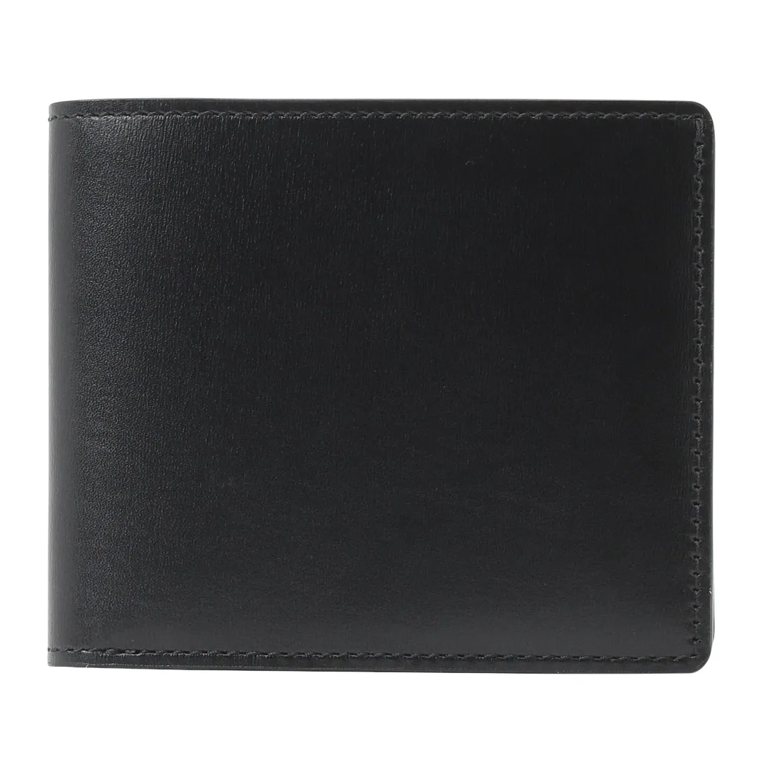 二つ折り財布 フレンチボックスカーフ BLACK