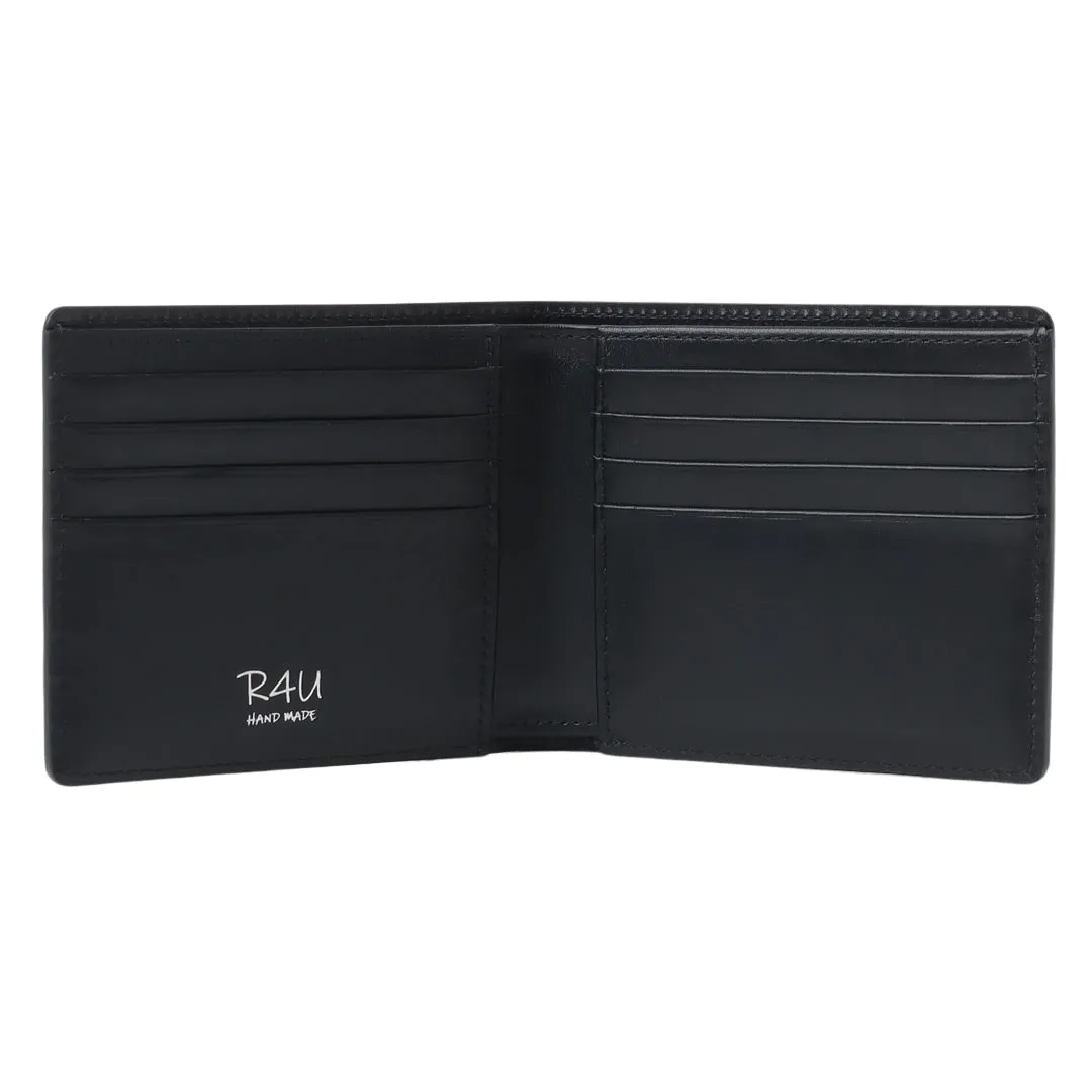 二つ折り財布 フレンチボックスカーフ BLACK