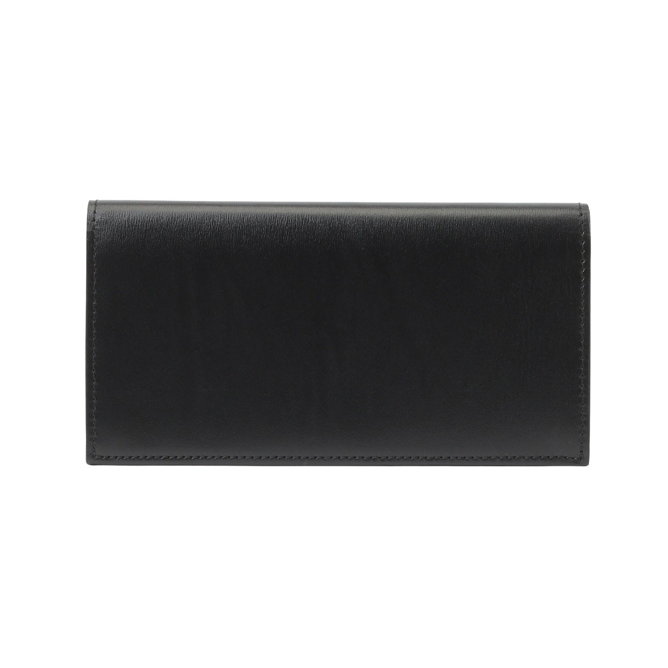長財布（ジップポケット付）フレンチボックスカーフ BLACK