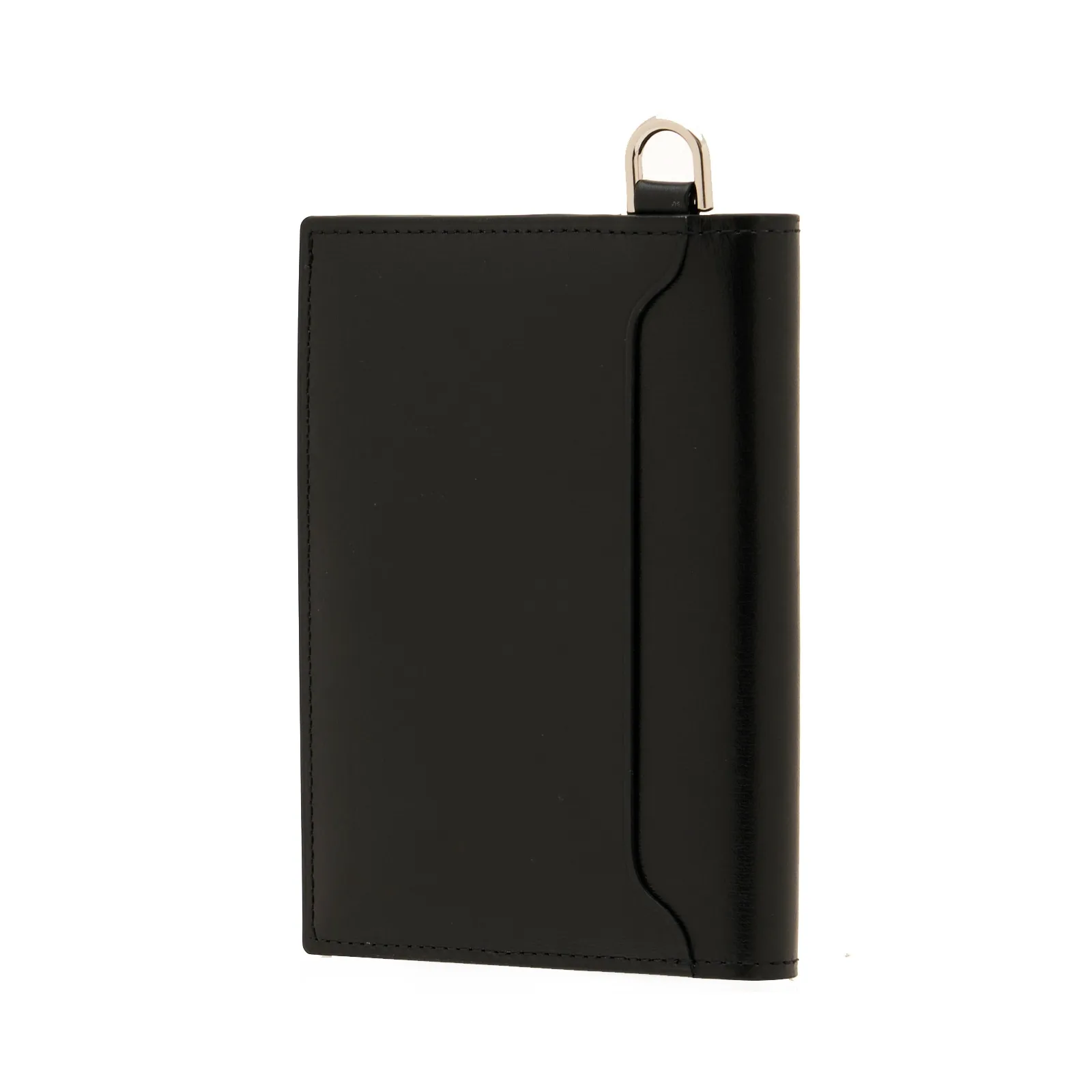 ファスナー付き縦型ウォレット BLACK