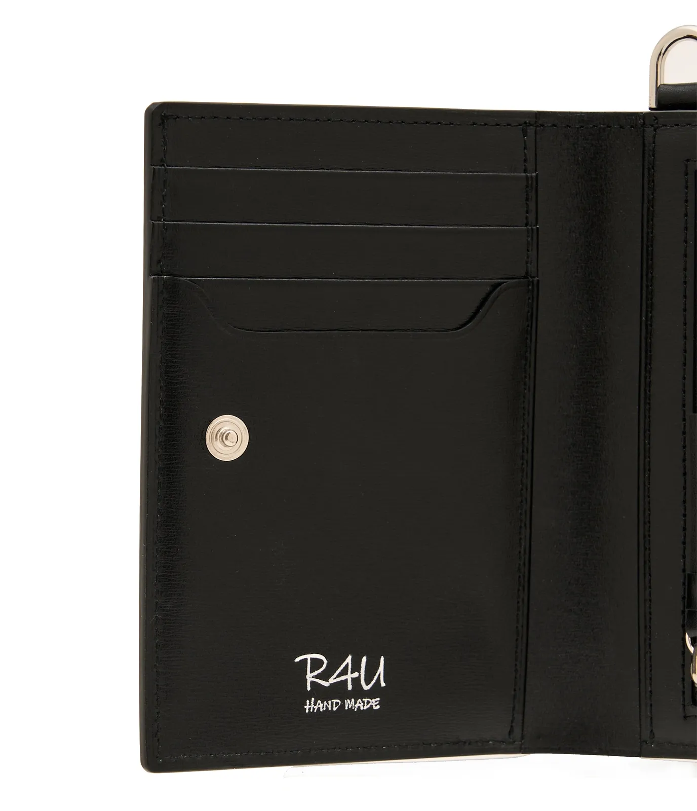 ファスナー付き縦型ウォレット BLACK