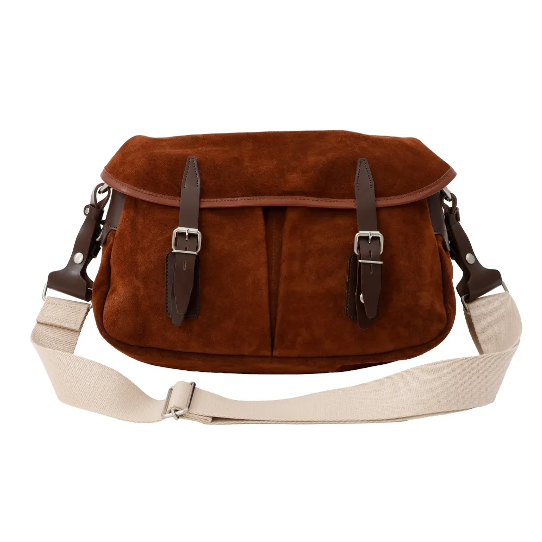 ショルダースエードバッグBROWN