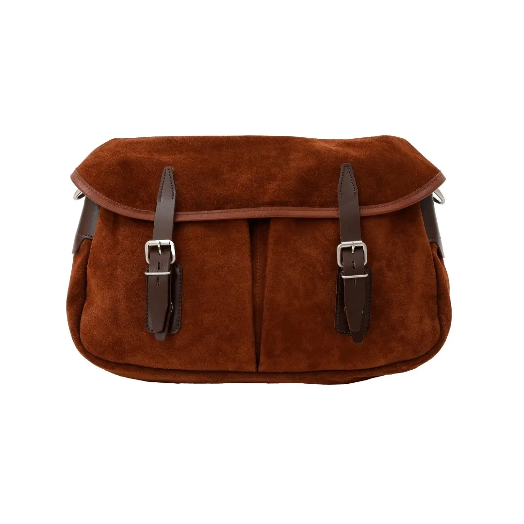 ショルダースエードバッグBROWN