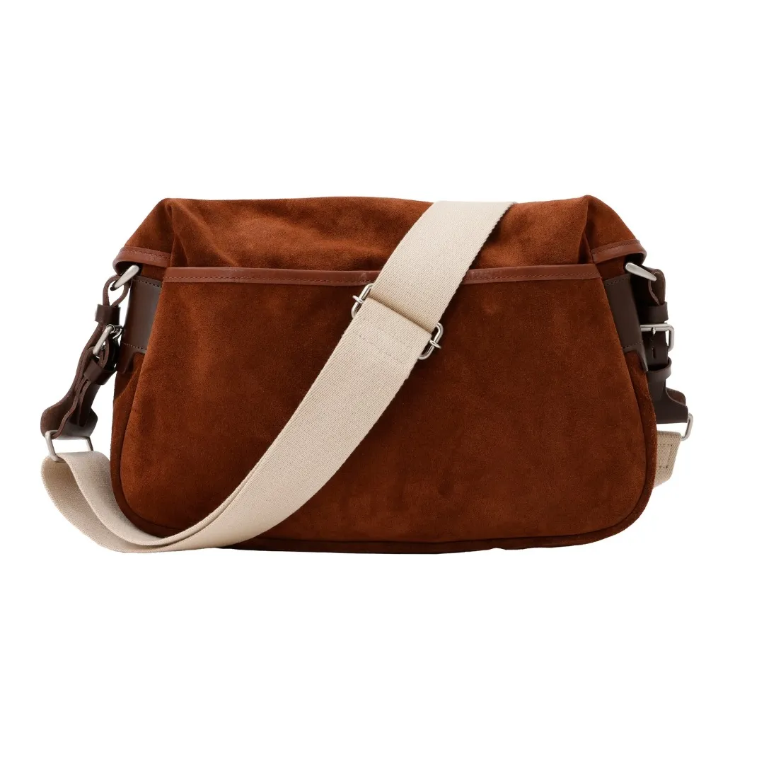 ショルダースエードバッグBROWN