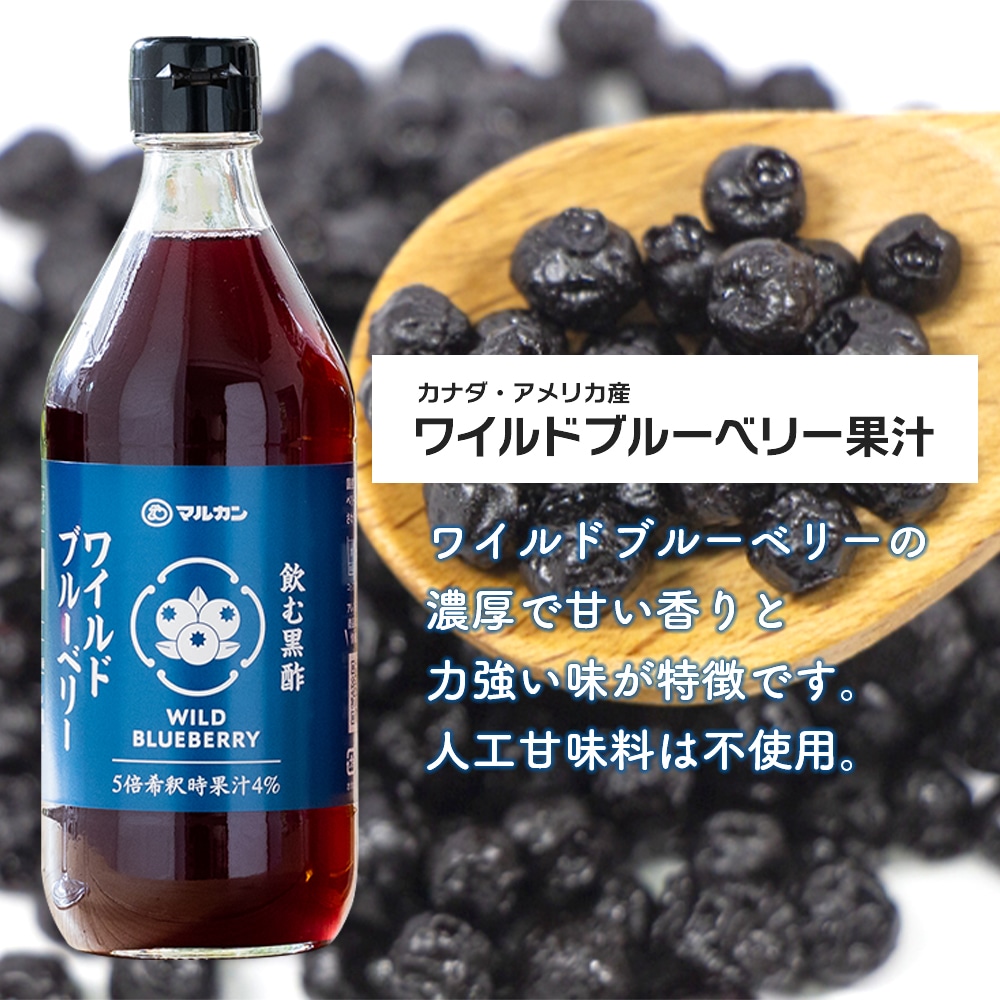 飲む黒酢 ワイルドブルーベリー/ふじりんご/紀州南高梅