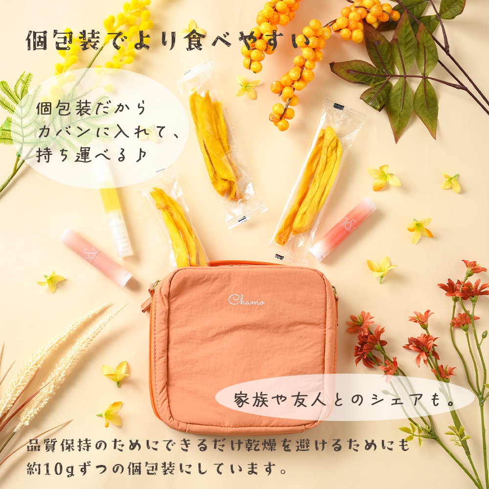 無添加 完熟ドライマンゴー 210g 砂糖不使用・添加物不使用 個包装 【送料無料】