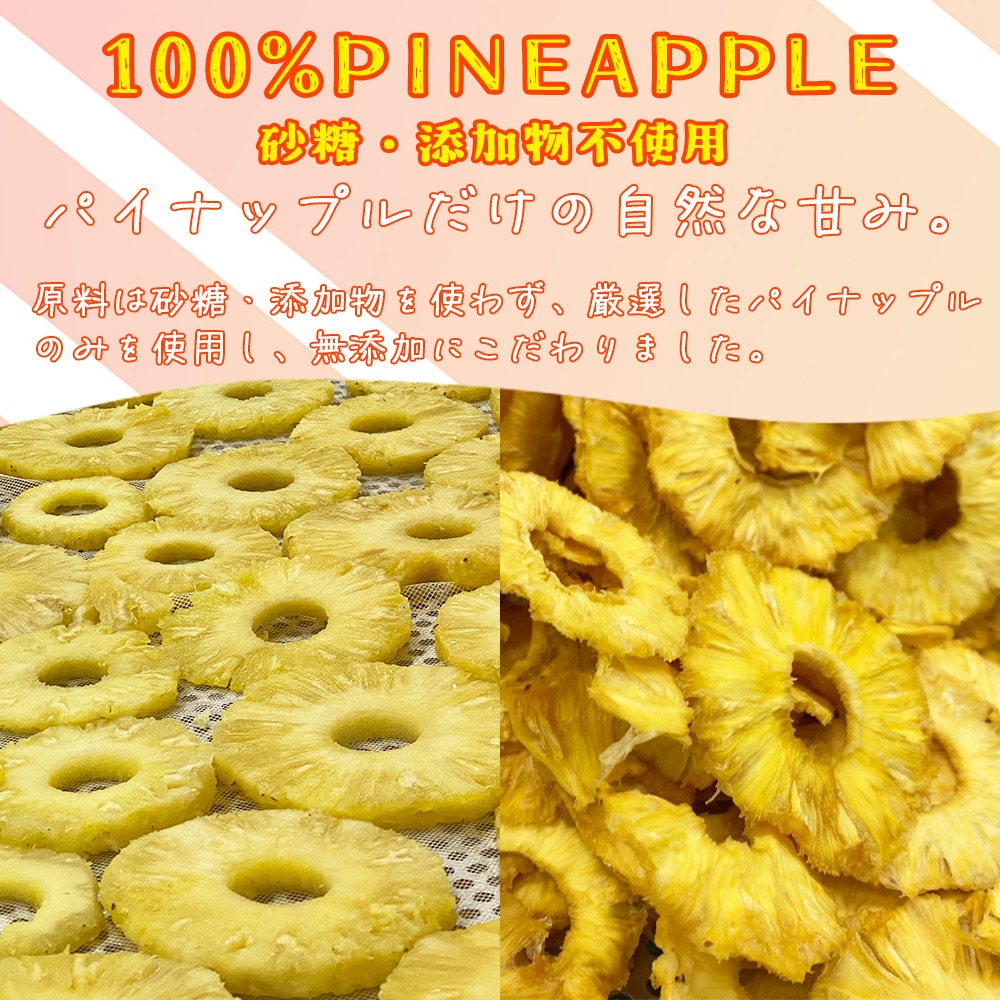 無添加 完熟ドライパイナップル 100g 砂糖不使用・添加物不使用 個包装【送料無料】