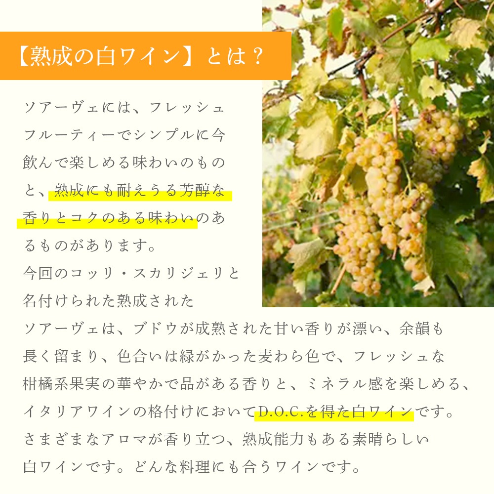 【クール便配送】 ワイン ソアーヴェ DOC コッリ・スカリジェリ 2014【送料無料】