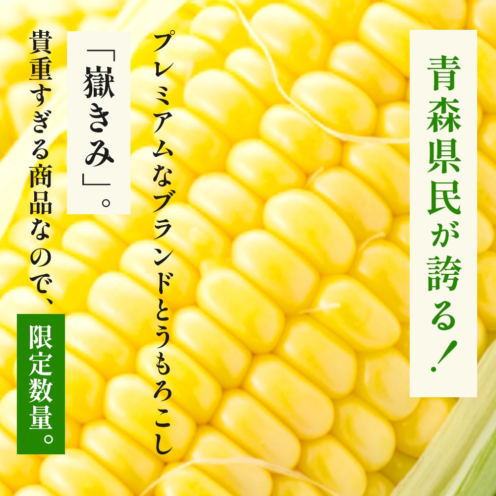 【産地直送】 青森県産 嶽きみ とうもろこし 恵味 (めぐみ) 10本