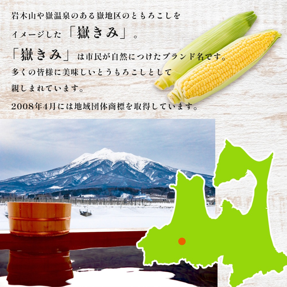 【産地直送】 青森県産 嶽きみ とうもろこし 恵味 (めぐみ) 10本