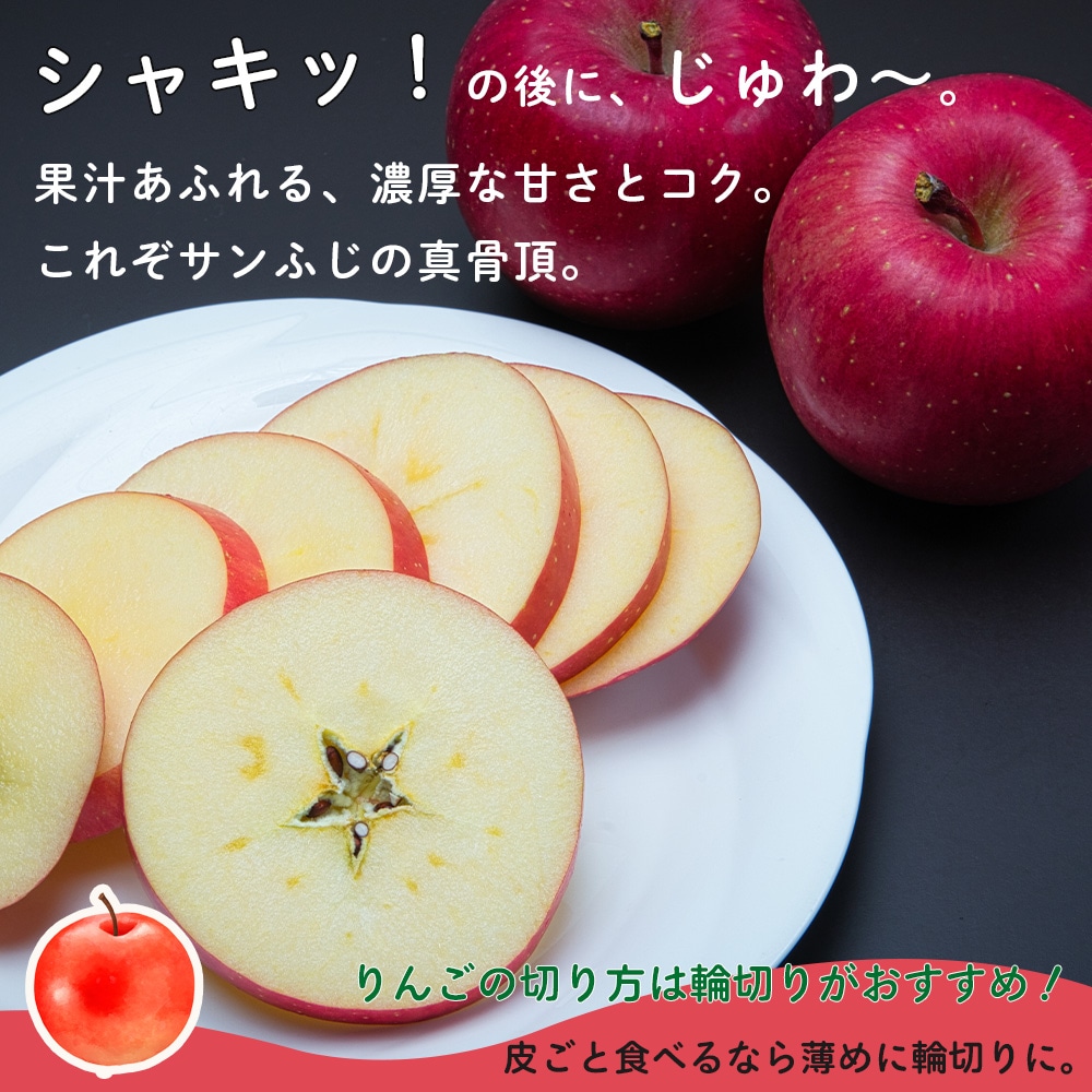 【産地直送】サンふじ 3kg 5kg 送料無料  11月出荷予定 りんご 林檎 フジ 果物 産直 特産品 お歳暮 御歳暮 歳暮 ギフト