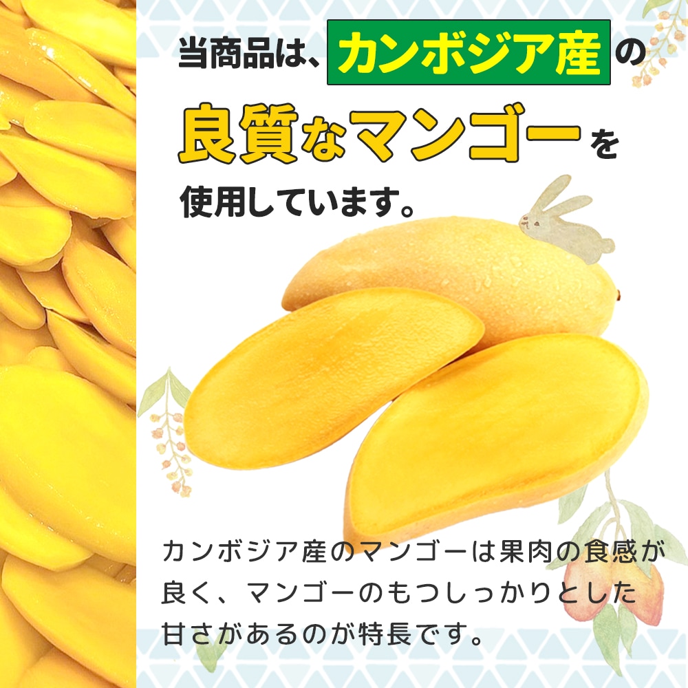 ドライマンゴーリッチカット カンボジア産 180g 【送料無料】