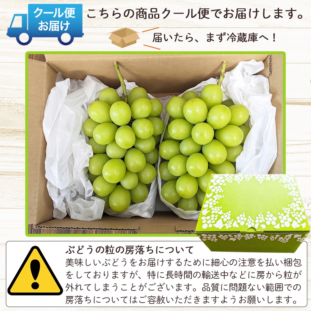 【クール便発送】 予約販売 8月下旬～9月下旬出荷予定【産地直送】 山梨県産 シャインマスカット 山梨県農福連携