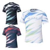 ソフトテニス バドミントン ウェア ミズノ MIZUNO プラクティスシャツ ALL JAPAN 62JAC051 半袖Tシャツ ラケットスポーツ ユニセックス 男女兼用 吸汗速乾 動きやすい プラク