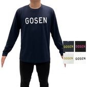 ソフトテニス ウェア ゴーセン 長袖ドライTシャツ GOSEN-LONGT ロンT GOSEN 前面＆背面ロゴ UPF50 ユニセックス 男女兼用 吸汗速乾 吸水速乾 UVカット 紫外線対策 テニス 