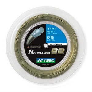 YONEX - YONEX 200mロール NANOGY98 ストリング ガット YONEX ヨネックス 「ナノジー98 NANOGY 98 200mロール] NBG98-2