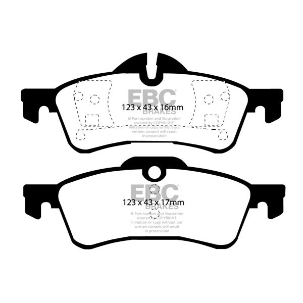 BMW MINI リアブレーキパット(ULTIMAXシリーズ)　R50-53