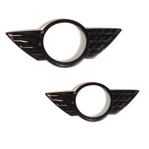 CLOS/エンブレムカバーセット　(カーボン)　MINI(R53)用