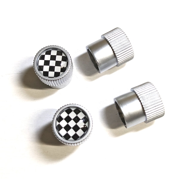 純正 エアバルブキャップ BMW MINI”チェッカー”