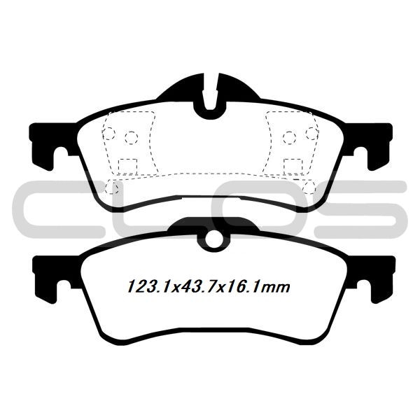 CLOS 低ダストブレーキパット(リア) R50/53