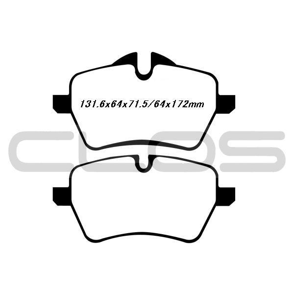 CLOS 低ダストブレーキパット(フロント) R55-59&R60/61