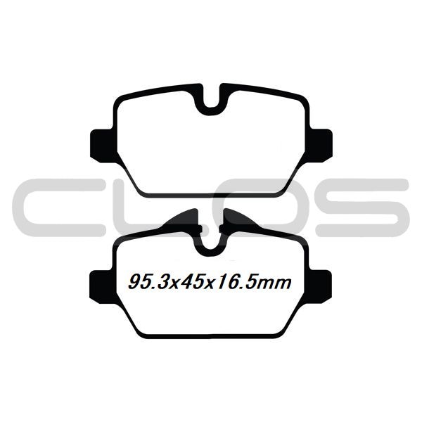CLOS 低ダストブレーキパット(リア) R60/61