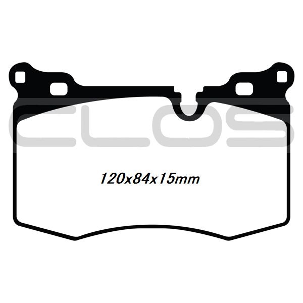 CLOS 低ダストブレーキパット(フロント) R55-59(JCW/4POT)