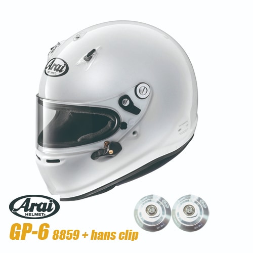 Arai (アライ) ヘルメット GP-6 8859 + ハンスクリップ セット