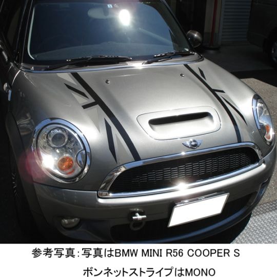 CLOS/ボンネットストライプ　ユニオンジャック柄　BMW MINI：R53＆R52COOPER S