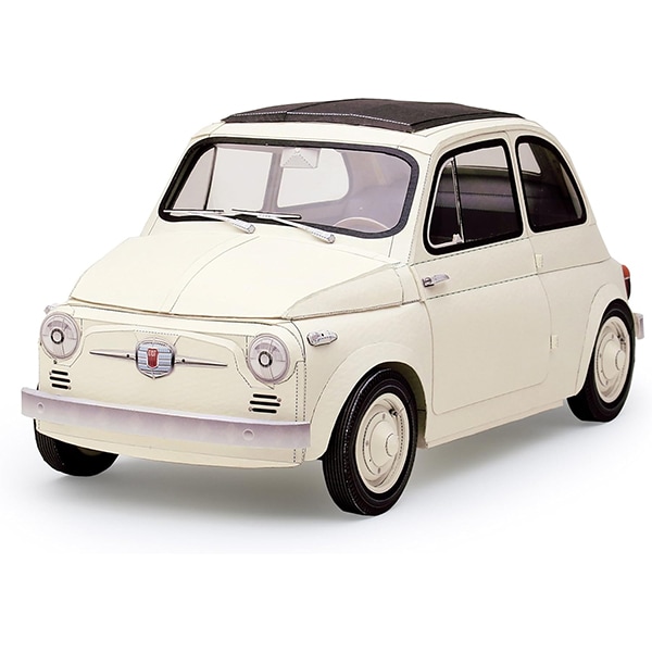 UPLIFT MODELS ペーパークラフト フィアット500 (1/12スケール 透明フィルム付)