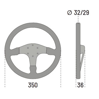 SPARCO/ステアリングホイール　R375