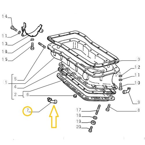 純正品 コネクションパイプ（オイルパン） LANCIA DELTA 16V/Evo1