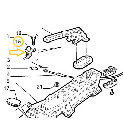 純正品　ハンドブレーキスイッチ　ALFA　145/146/147/155/156/GT　FIAT　ムルティプラ/COUPE　など　　7729617　60807653　　生産終了品