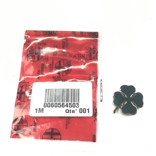 純正品 メタルバッジ クローバー （25mm×25mm) ALFA 75/164