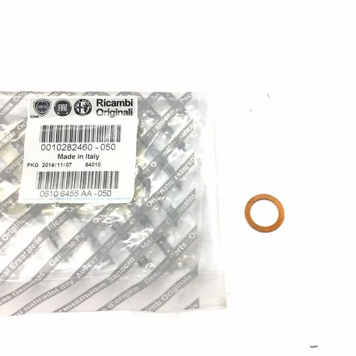 純正品　ガスケットワッシャ　バンジョーボルト用　オイルライン　ブロック～タービン（ブロック側）　LANCIA　DELTA　16V/Evo、ALFA155Q4　　10282460