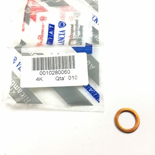 純正品　ガスケットワッシャ　ALFAROMEO、FIAT、LANCIA　各車用（外径　Φ20.0/内径　Φ14.0/厚さ　2.0）　10280060