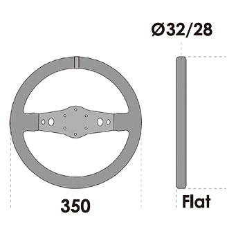 SPARCO/ステアリングホイール R215 FLAT スェード | ステアリング