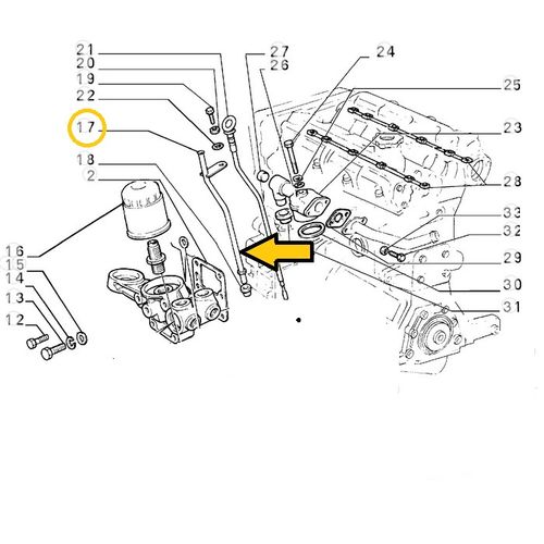 純正品 エンジンオイル レベルゲージケース LANCIA DELTA EVO、COUPE FIAT16VTB 46404655